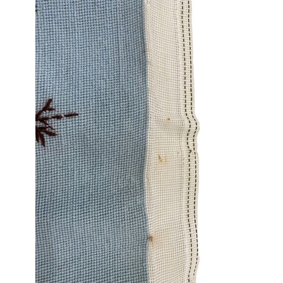 Vintage Needlepoint Clydesdale Horses Amish Winter Scene Wagon 70's Picture - Picture 6 of 12